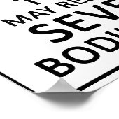 Gefahr Tuba Poster (Ecke)