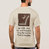 Gefahr: Wasserfälle können Sie töten! T-Shirt (Rückseite)