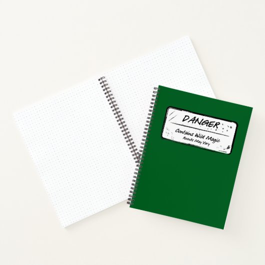 Gefahr: Wild Magic May Vary Notebook Notizblock (Innenseite)