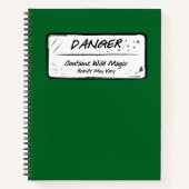 Gefahr: Wild Magic May Vary Notebook Notizblock (Vorderseite)