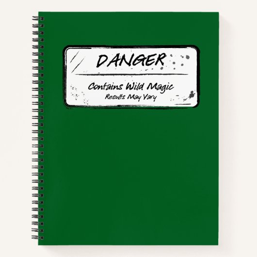 Gefahr: Wild Magic May Vary Notebook Notizblock (Vorderseite)