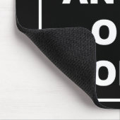 Gefahr: Wütende alte Frau - Funny Gag Geschenk Mousepad (Ecke)