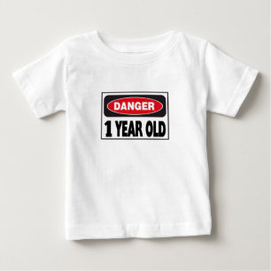 Gefahr Zeichen 1 Jahr alt Baby T-shirt