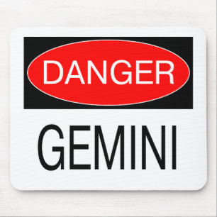 Gefahr - Zwillinge Lustiges Astrologie T-Shirt Hut Mousepad