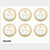 GEFÄHRDECKER | Meerjungfrau Schwanz & Einhorn Runder Aufkleber (Blatt)