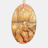 Gefährdete afrikanische Mara-Elefanten Keramikornament (Links)