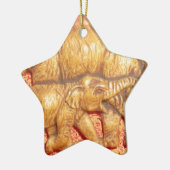 Gefährdete afrikanische Mara-Elefanten Keramikornament (Links)