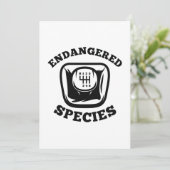 Gefährdete Arten Dankeskarte (Stehend Vorderseite)