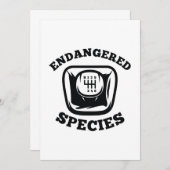 Gefährdete Arten Dankeskarte (Vorne/Hinten)