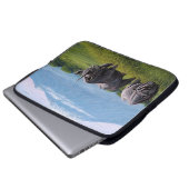 Gefährdete Arten Rhinoceros Laptopschutzhülle (Vorne Knopf)