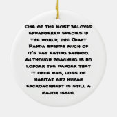gefährdete Arten, Riesenpanda Keramik Ornament (Hinten)