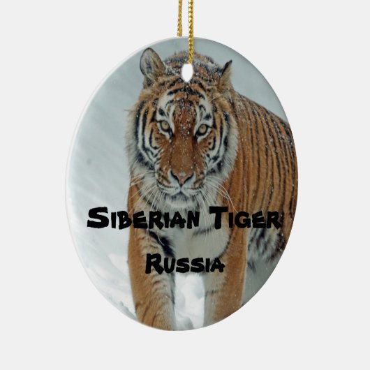 gefährdete Arten, Sibirische Tigerornamente Keramik Ornament (Rechts)