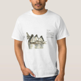 Gefährdete Galapagos-Pinguine für T-Shirt