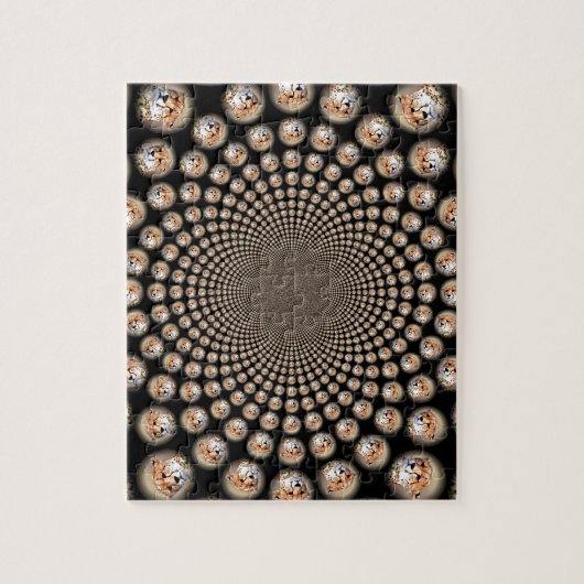 gefährdete Geparden Puzzle (Vertikal)