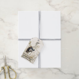 Gefährdete handbemalte große indische Barde Geschenkanhänger