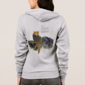 Gefährdete handbemalte Niedliche Rote Panda Hoodie (Rückseite)