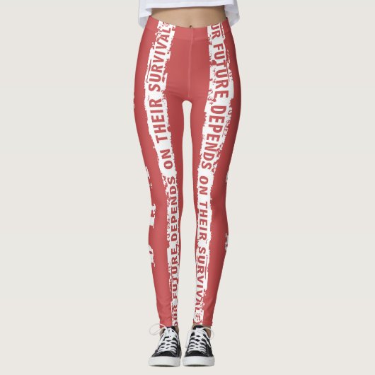 gefährdete Marke Leggings (Vorderseite)