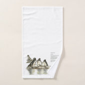 Gefährdete Pinguine Handbemalt Handtuchhandtuch-Se Badhandtuch Set (Handtuch)