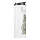 gefährdete Schneeleoparden Thermosbecher (Nach links gedreht)