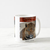 Gefährdete Tiere - Amur Leopard Kaffeetasse (VorderseiteRechts)