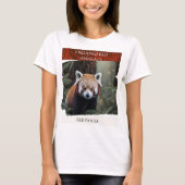 Gefährdete Tiere - Roter Panda T-Shirt (Vorderseite)