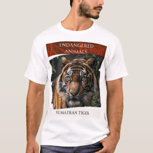Gefährdete Tiere - Sumatran Tiger T-Shirt