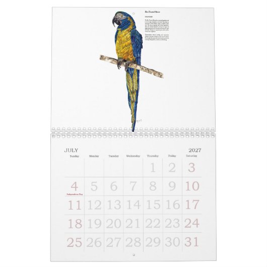 Gefährdete Wildtiersammlung Kalender (Jul 2027)
