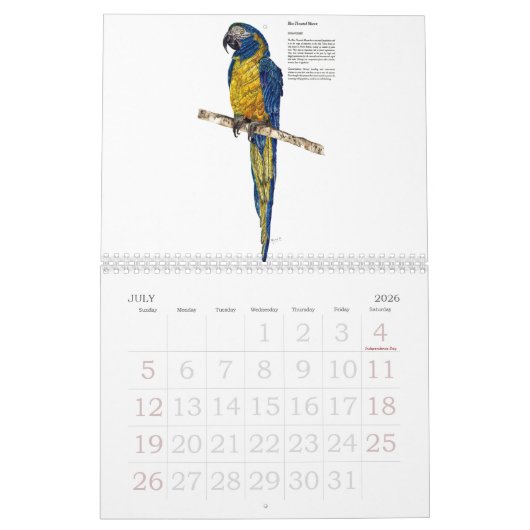 Gefährdete Wildtiersammlung Kalender (Jul 2026)
