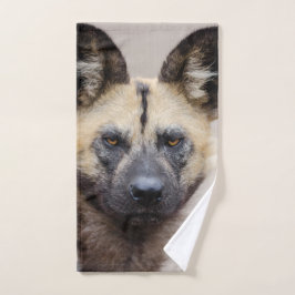 Gefährdeter afrikanischer Wildhund Handtuch