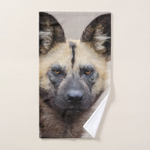 Gefährdeter afrikanischer Wildhund Handtuch