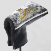 Gefährdeter handgemalter Bengalischer Tiger Golf Headcover (3/4 Vorderseite)