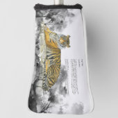 Gefährdeter handgemalter Bengalischer Tiger Golf Headcover (Rotieren 90)