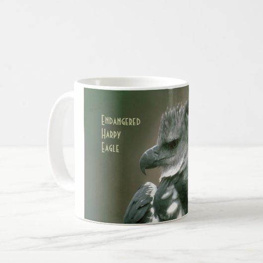 Gefährdeter Harpy Eagle Kaffeetasse (Vorderseite Links)