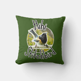Gefährdeter Hihi-Vogel - nz stitichbird Throw Kiss Kissen