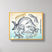 "gefährdeter Ozean" Leinwanddruck (Vorderseite)