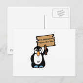gefährdeter Pinguin Frage zur Adoption Postkarte (Vorne/Hinten)