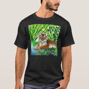 Gefährdeter Sumatran Tiger-Dunkelheits-T - Shirt