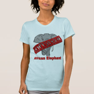 Gefährdeter tierischer afrikanischer Elefant T-Shirt