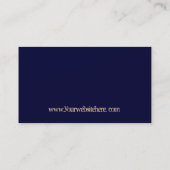 Gefährdeter Wolf, der an den Mond-Visitenkarten Visitenkarte (Rückseite)