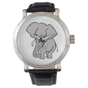 gefährdetes Tier - Cooles afrikanisches ELEPHANT - Armbanduhr
