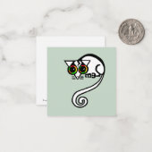 gefährdetes Tier - POSSUM des Leadbeaters - Grün Mitteilungskarte (Vorderseite/Rückseite Beispiel)