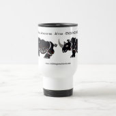 gefährdetes Tier - RHINOCEROS - Natur - Reisebecher (Mittel)