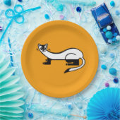 Gefährdetes Tier - Schwarzfüßer-FEIERT - Party Pappteller (Party)