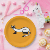 Gefährdetes Tier - Schwarzfüßer-FEIERT - Party Pappteller (Party)