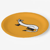 Gefährdetes Tier - Schwarzfüßer-FEIERT - Party Pappteller (Schrägansicht)