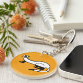 gefährdetes Tier - Schwarzfüßer FERRET - Natur - Schlüsselanhänger (Vorderseite rechts)