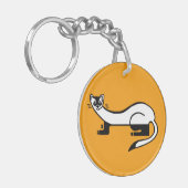 gefährdetes Tier - Schwarzfüßer FERRET - Natur - Schlüsselanhänger (Vorderseite links)