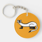 gefährdetes Tier - Schwarzfüßer FERRET - Natur - Schlüsselanhänger (Vorderseite)