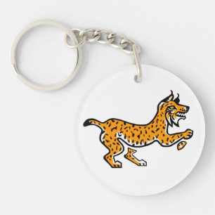 gefährdetes Tier - Wildkatze - Iberische LYNX-Natu Schlüsselanhänger