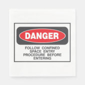 Gefährdung durch Platzbegrenzung Serviette (Vorderseite)